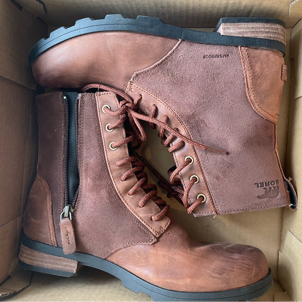 Sorel-Emelie Short Lace-brown-9.5W